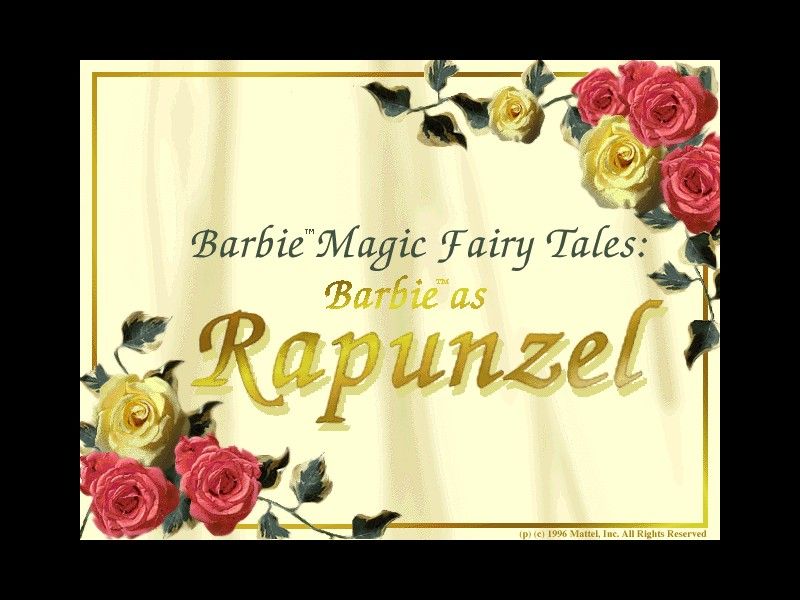 Magic Fairy Tales: Barbie as Rapunzel (Windows) screenshot: The game's load screen