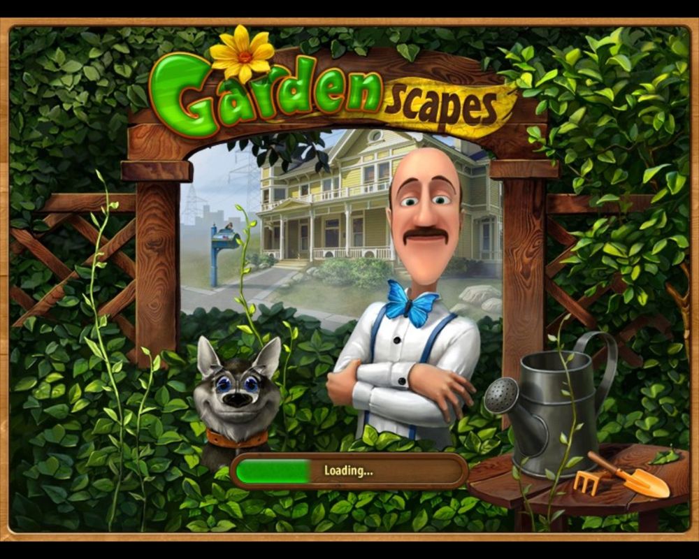 Gardenscapes (Macintosh) screenshot: Title / loading