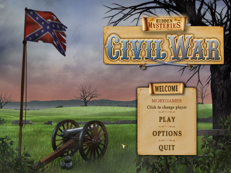 Hidden Mysteries: Civil War - Secrets of the North & South (Macintosh) screenshot: Title / main menu