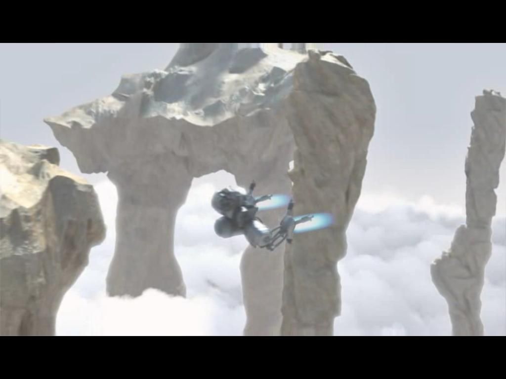 J.U.L.I.A. (Windows) screenshot: Mobot is flying to the destination marked on the map
