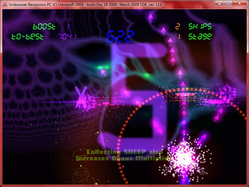 Screenshot of Gridrunner Revolution (Windows, 2009) - MobyGames