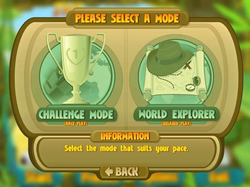 The Race: Worldwide Adventure (Macintosh) screenshot: Game mode
