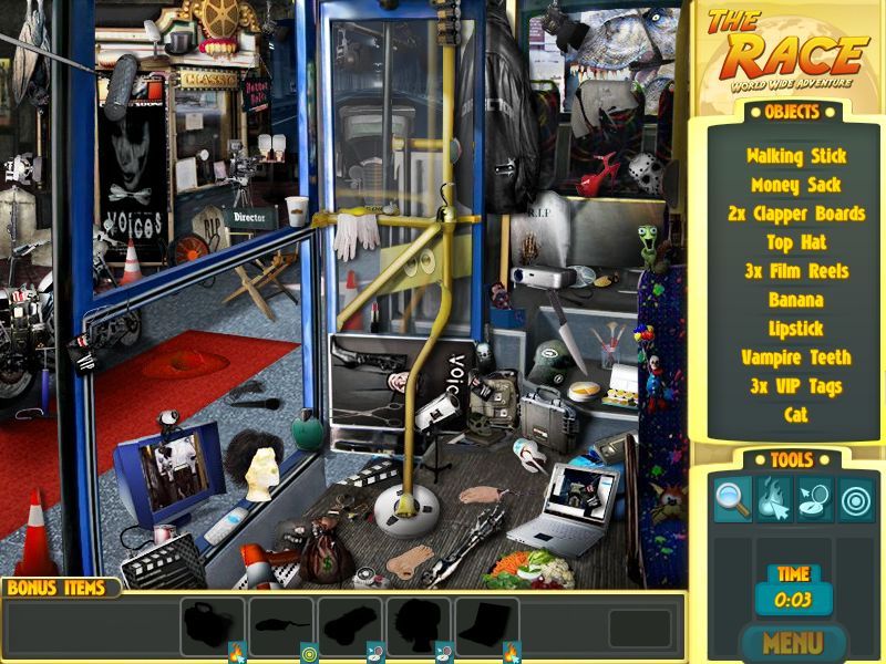 The Race: Worldwide Adventure (Macintosh) screenshot: Hollywood - objects