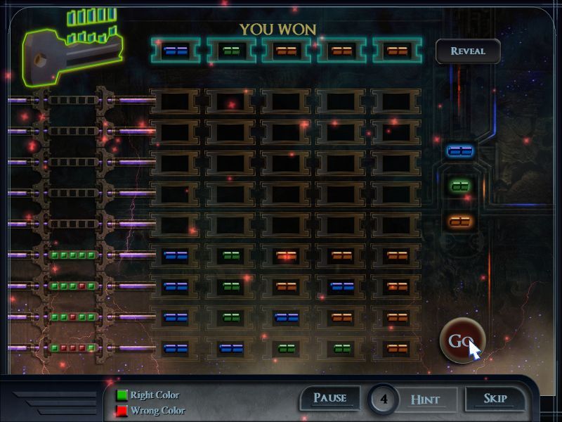 Nocturnal: Boston Nightfall (Macintosh) screenshot: Lock picking mini game (<moby game="Master mind">Master mind</moby>)