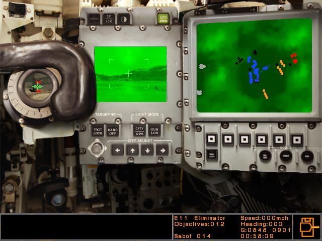 Armored Fist 3 (Windows) screenshot: Tactical station