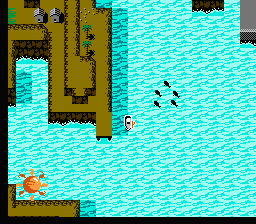 The Blue Marlin (NES) screenshot: Look! Fish!