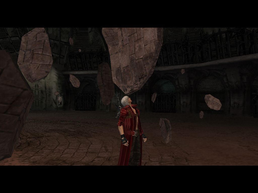 Devil May Cry 3: Dante's Awakening - Special Edition (Windows) screenshot: Triggering the "bullet-time" ability.