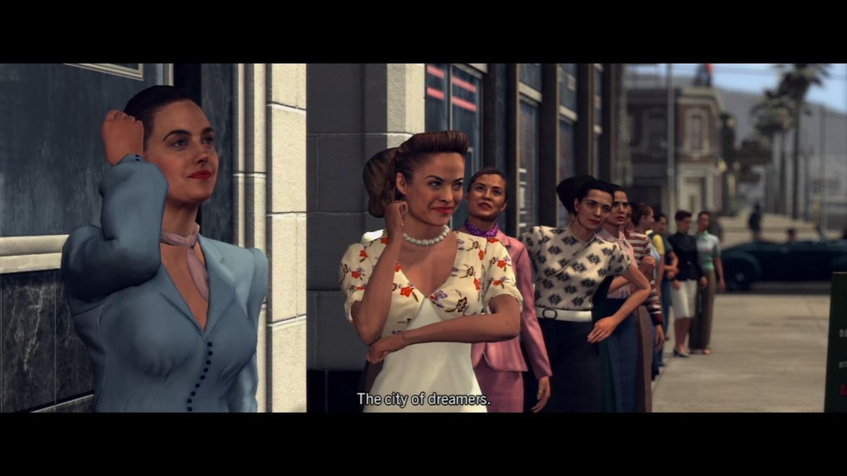 L.A. Noire (PlayStation 3) screenshot: Opening introduction to L.A. in late 1940s.