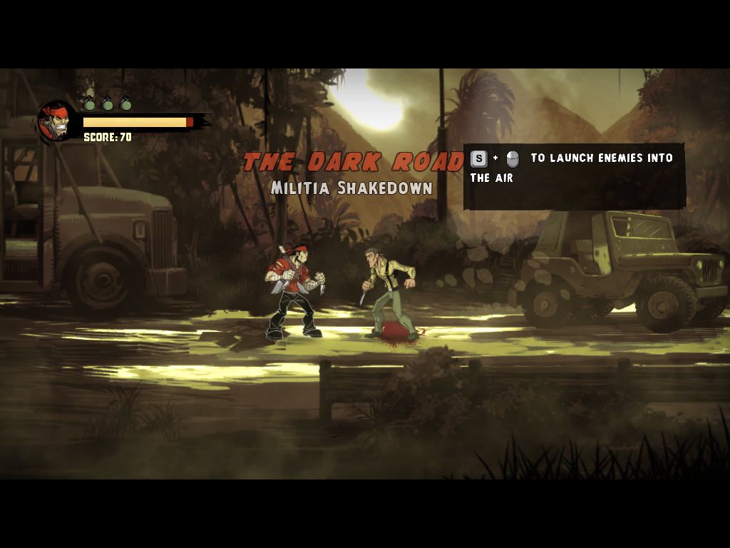 Shank 2 (Windows) screenshot: Little knife duel