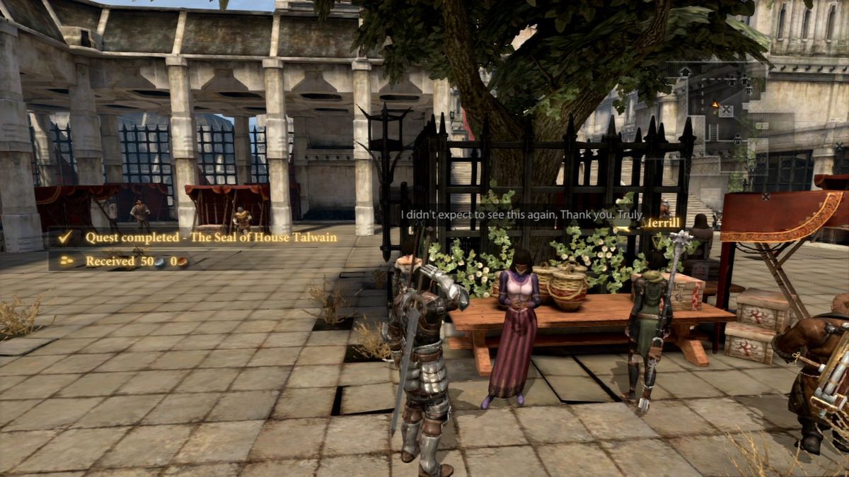 Dragon Age II (PlayStation 3) screenshot: Manny smaller side quests will all yield in similar or same response and a 50 silver coins reward.