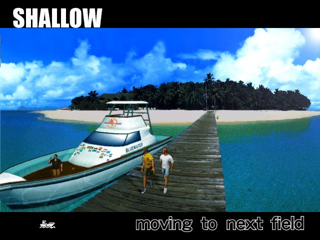 SEGA Marine Fishing (Dreamcast) screenshot: Loading screen before the second stage
