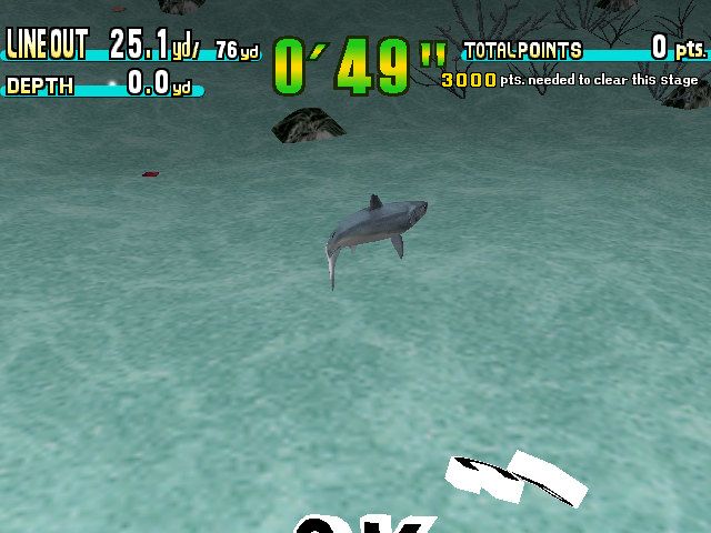 SEGA Marine Fishing (Dreamcast) screenshot: He got away.
