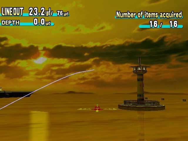 SEGA Marine Fishing (Dreamcast) screenshot: Casting in the third stage