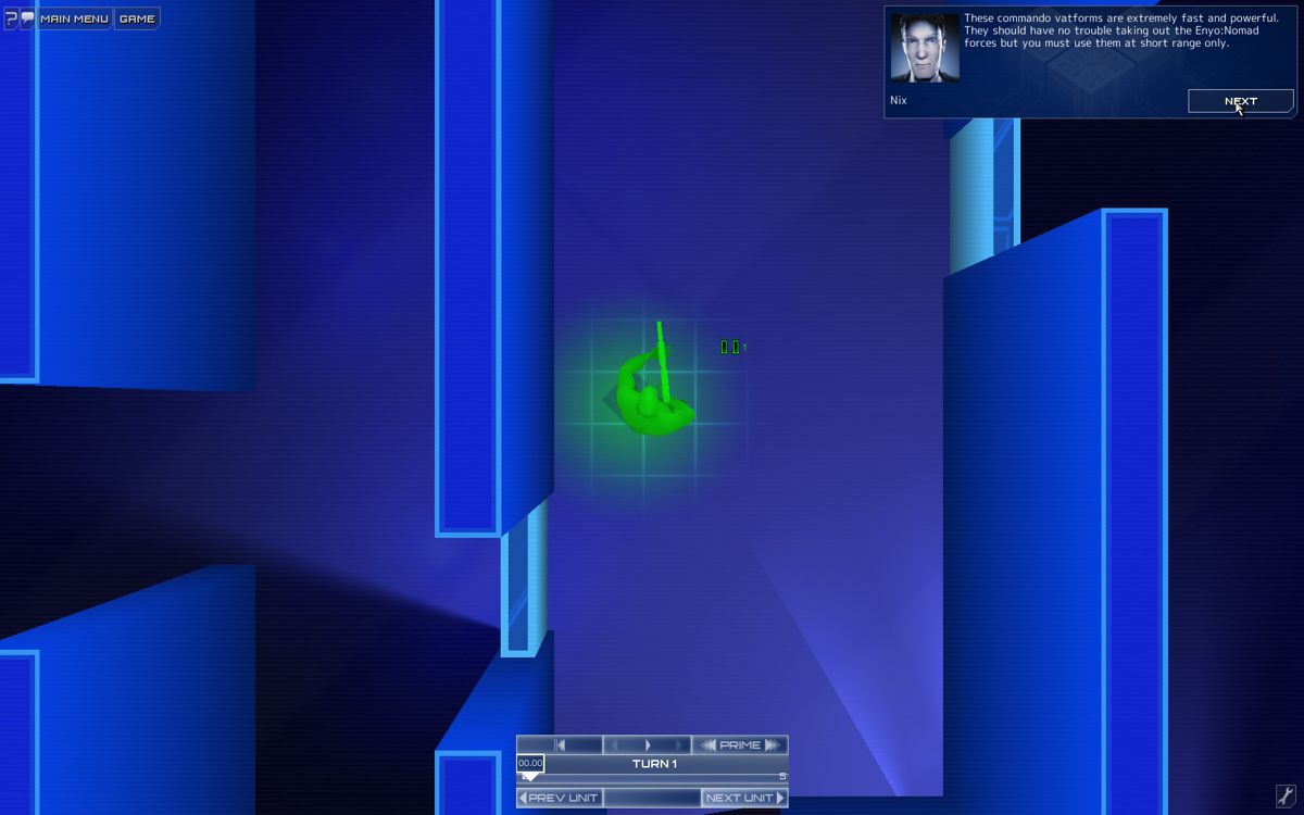 Frozen Synapse (Windows) screenshot: Zooming in on a single unit
