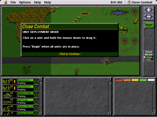 Close Combat (Macintosh) screenshot: Building campaign