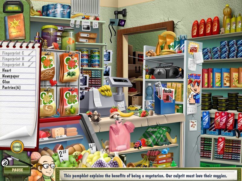 DinerTown Detective Agency (Macintosh) screenshot: Grocery Store - objects