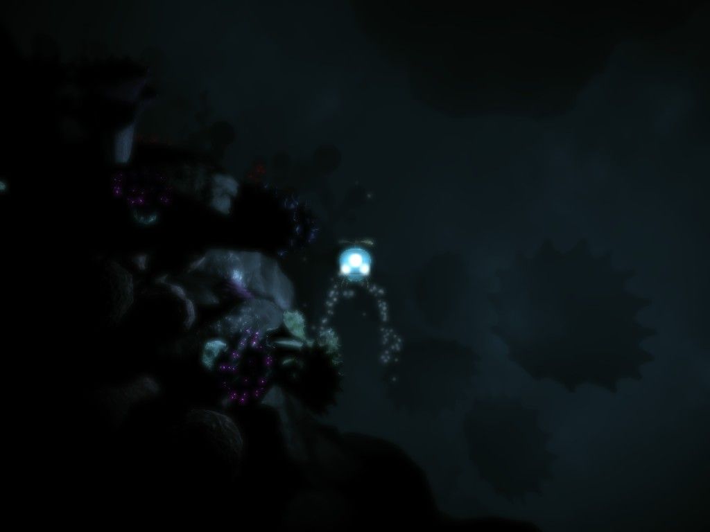 Unmechanical (Windows) screenshot: Half way through the game the robot is upgraded for underwater use