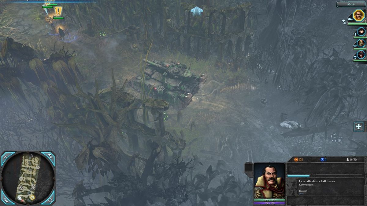 Warhammer 40,000: Dawn of War II - Retribution (Windows) screenshot: Great a super heavy tank and no anti-tank weapons.