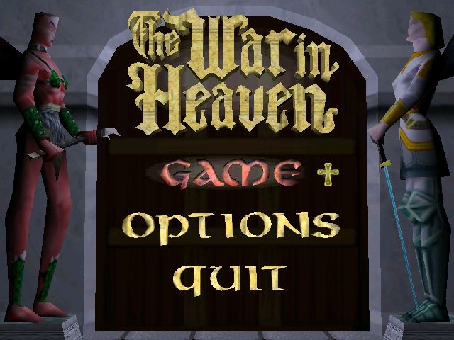The War in Heaven (Windows) screenshot: Main Menu