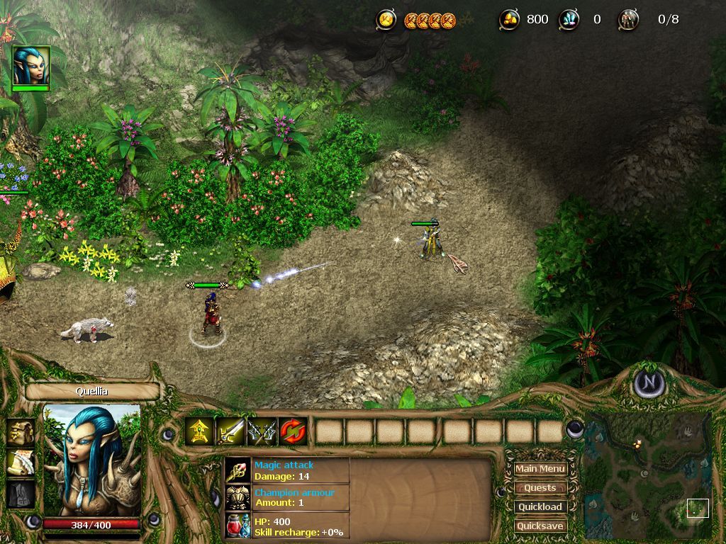 Rising Kingdoms (Windows) screenshot: Fighting an enemy.