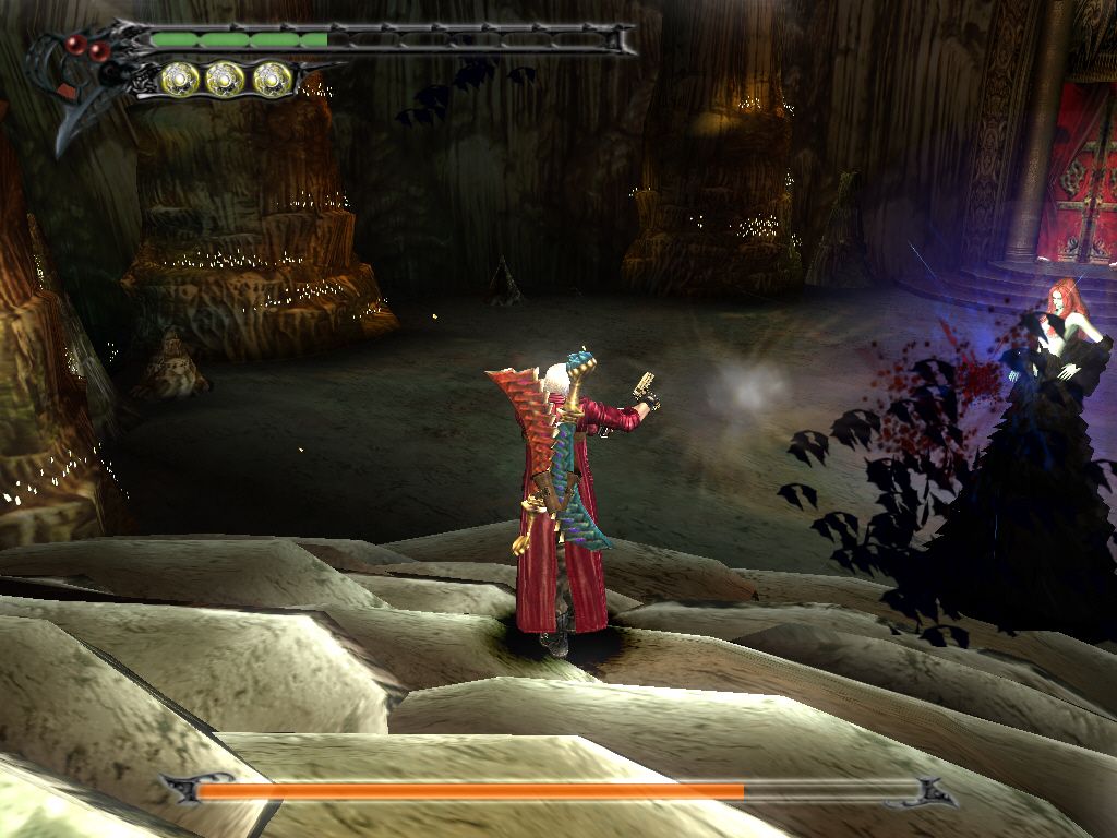 Devil May Cry 3: Dante's Awakening - Special Edition (Windows) screenshot: And fighting against her...