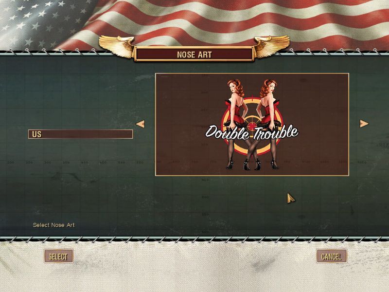 Battlestations: Pacific (Macintosh) screenshot: US Nose Art