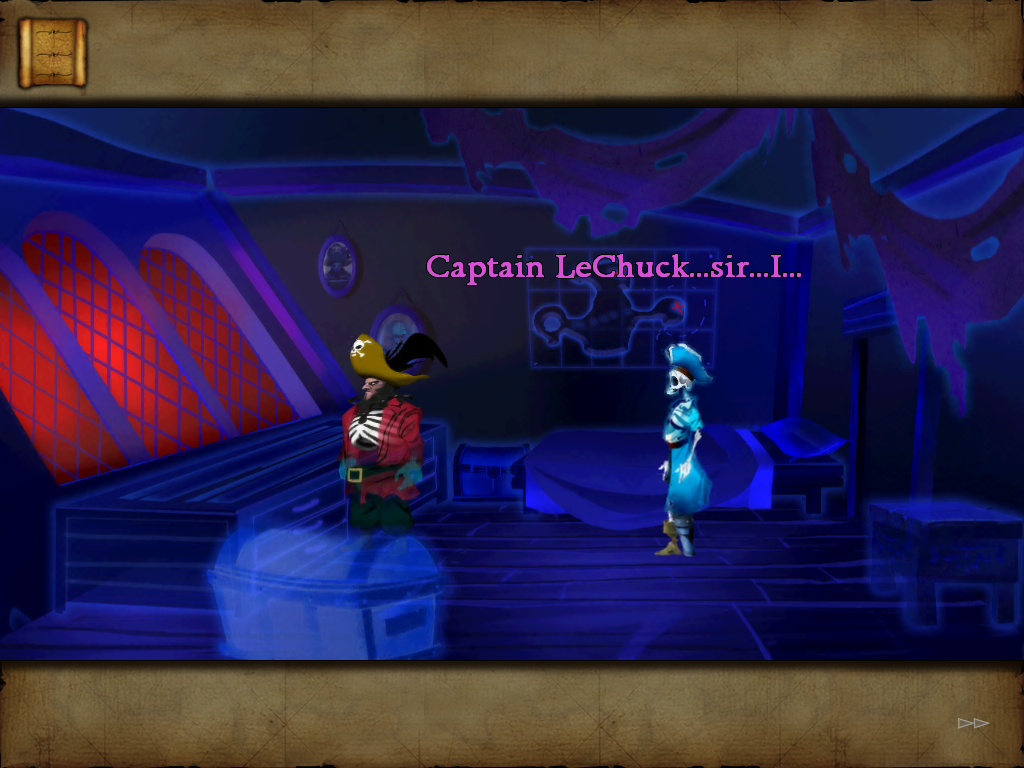 The Secret of Monkey Island: Special Edition (iPad) screenshot: The re-made LeChuck :)
