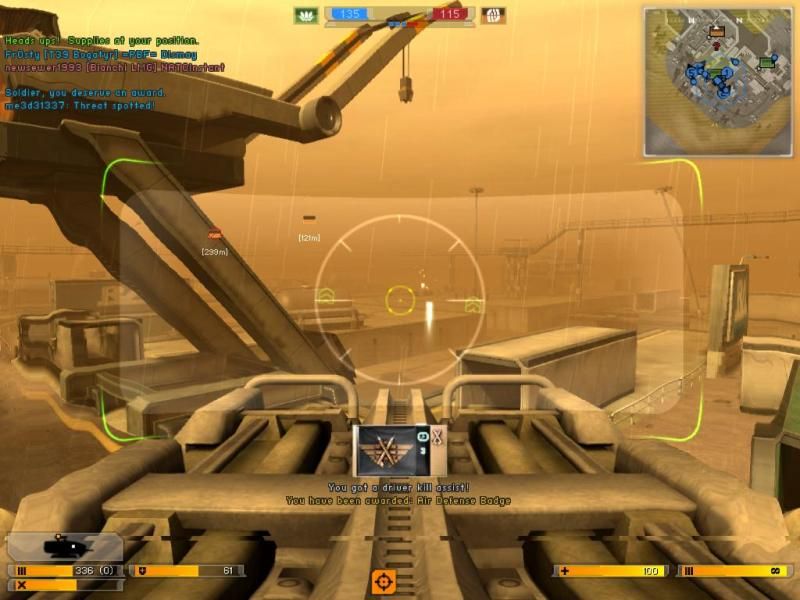 Battlefield 2142 (Windows) screenshot: Battle Walker L-5 Riesig top turret