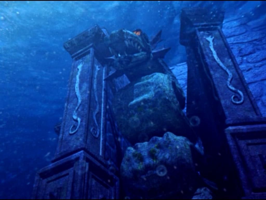 Twisted Lands: Shadow Town (iPad) screenshot: Underwater statue