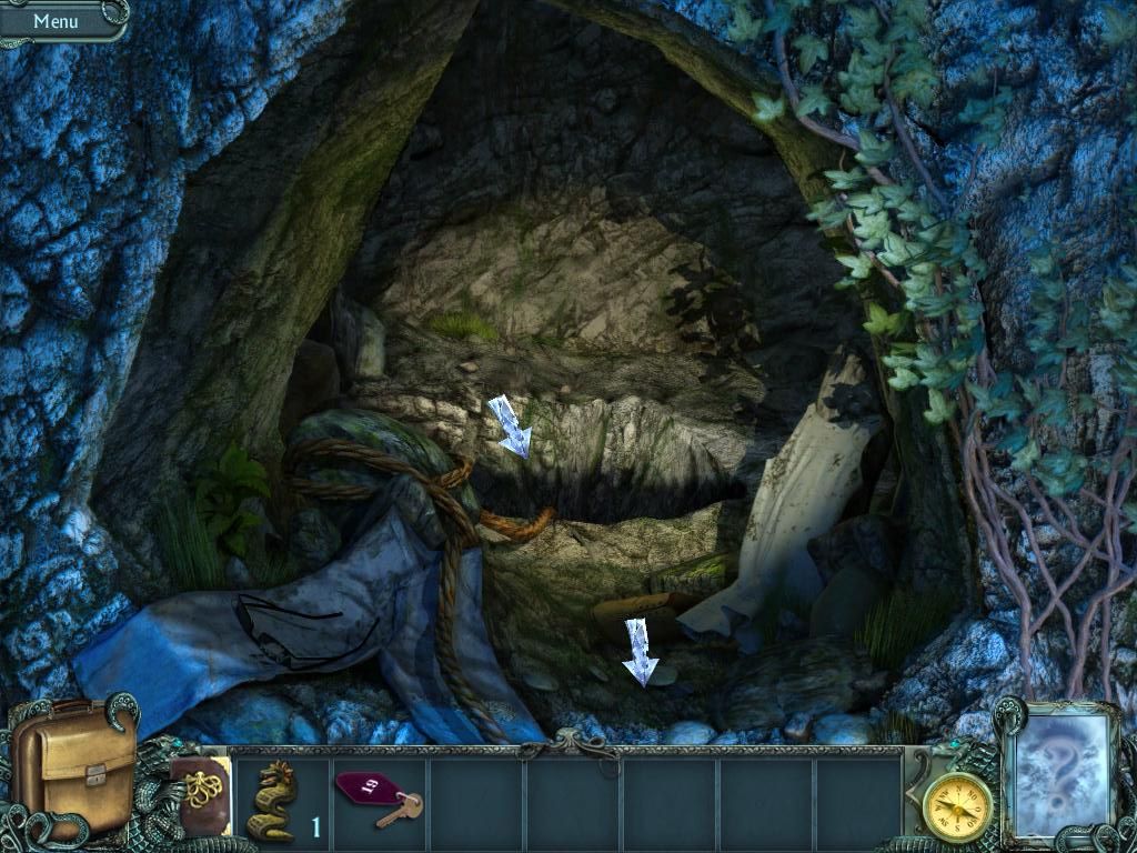 Twisted Lands: Shadow Town (iPad) screenshot: Cave entrance