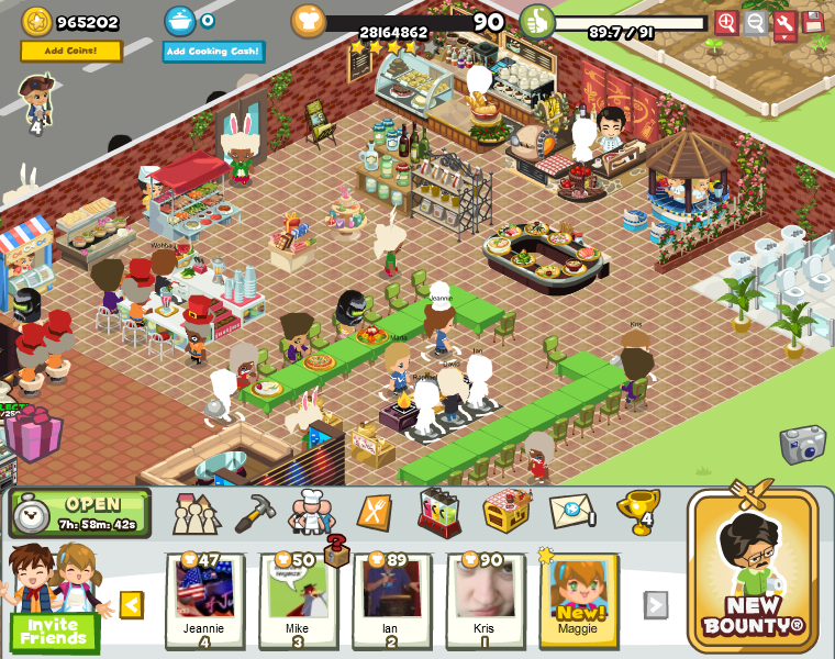 Screenshot of Restaurant City (Browser, 2009) - MobyGames