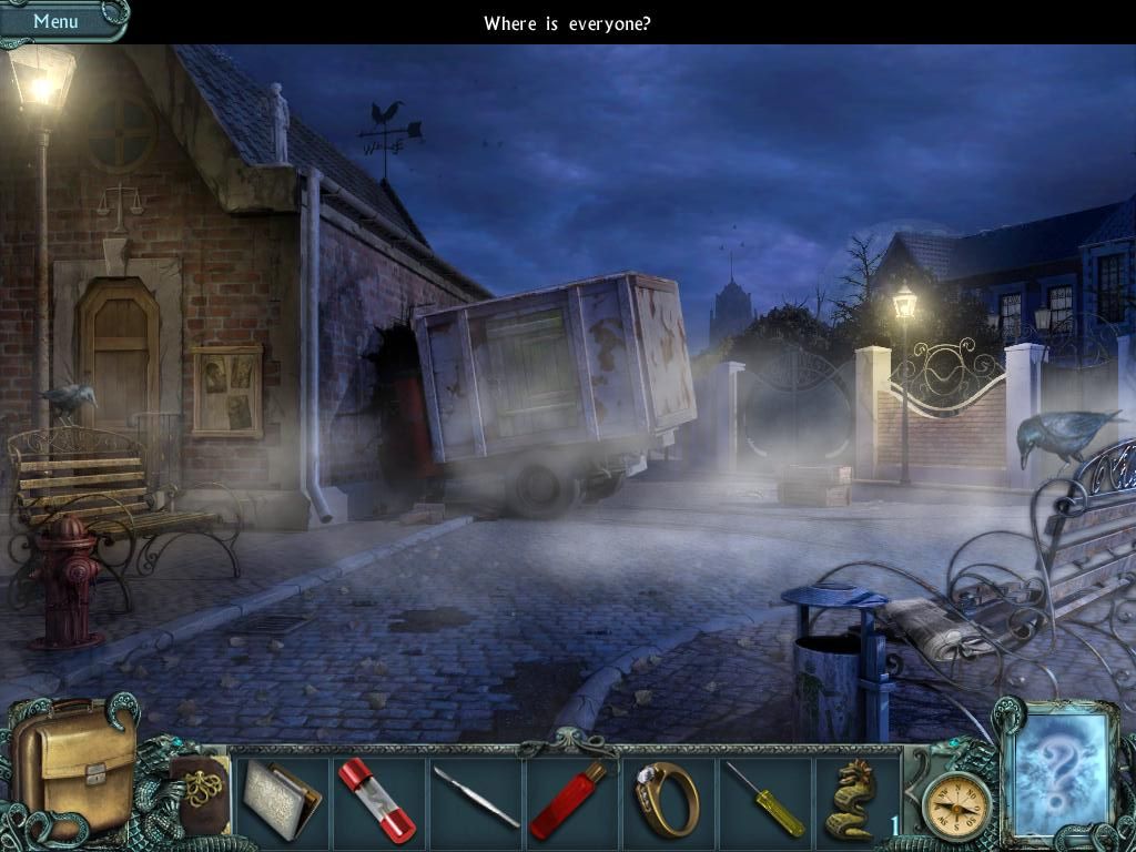 Twisted Lands: Shadow Town (iPad) screenshot: Truck crash