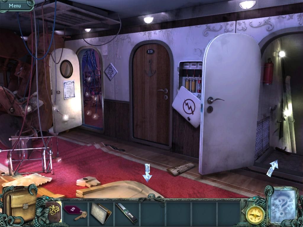 Twisted Lands: Shadow Town (iPad) screenshot: Exploring ship