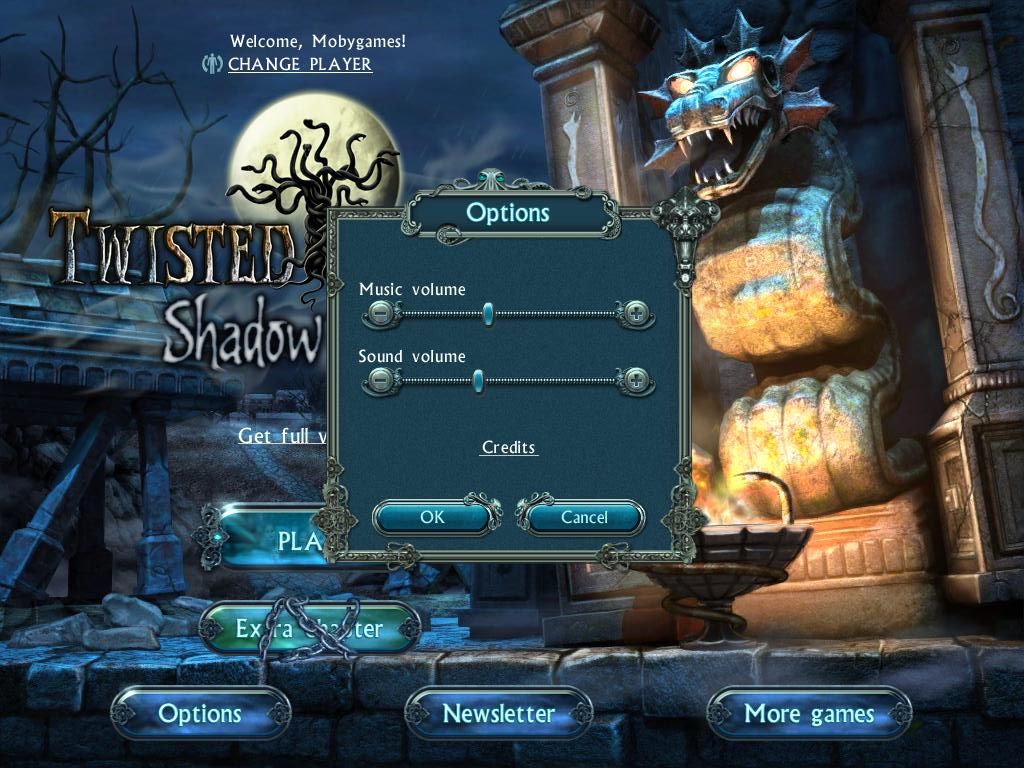Twisted Lands: Shadow Town (iPad) screenshot: Options