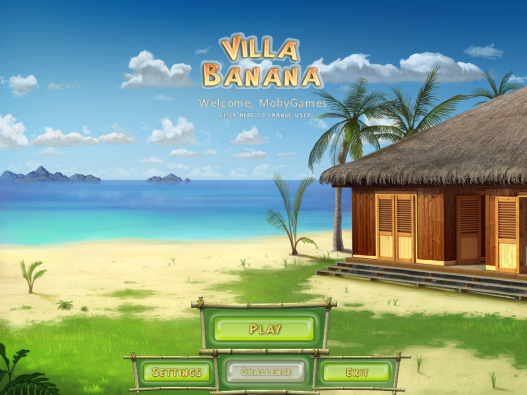 Villa Banana (Windows) screenshot: Main menu