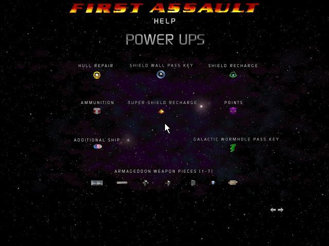 Juggernaut Corps: First Assault (Windows) screenshot: Need a list of all power-ups ?
