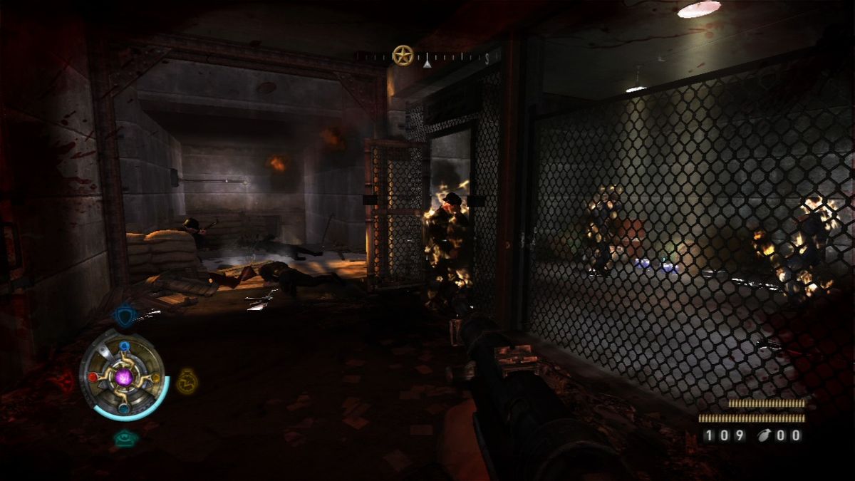 Wolfenstein (PlayStation 3) screenshot: Who plays with fire, dies by the fire.