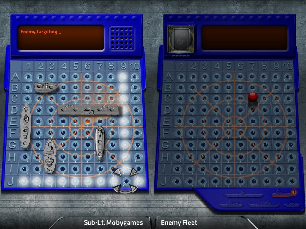 Battleship (iPad) screenshot: Classic game - mode