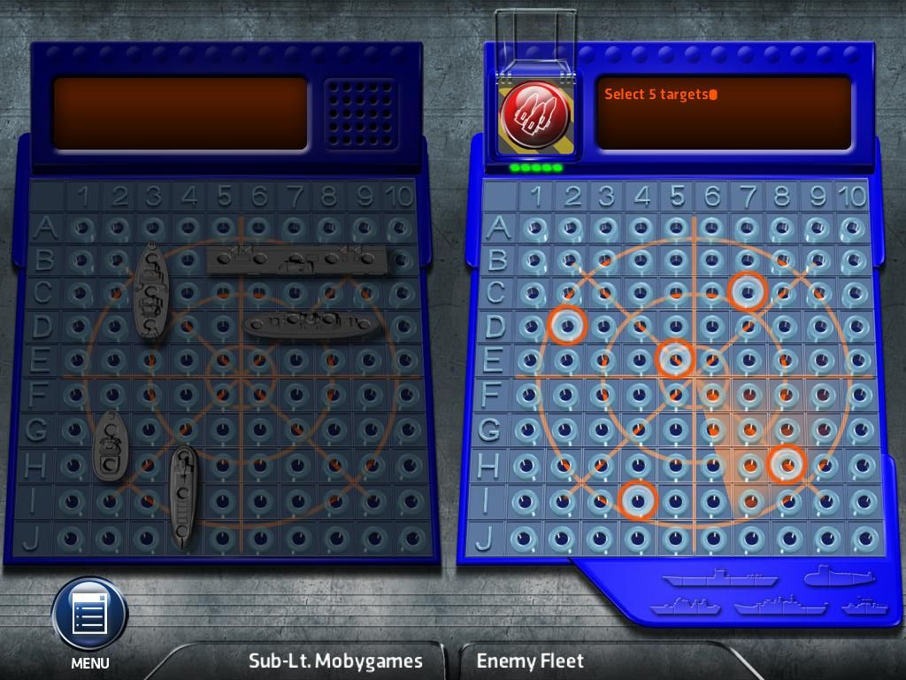 Screenshot of Battleship (iPad, 2009) - MobyGames