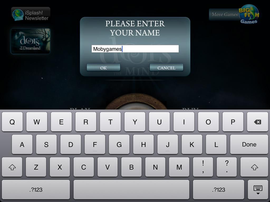 Doors of the Mind: Inner Mysteries (iPad) screenshot: Player