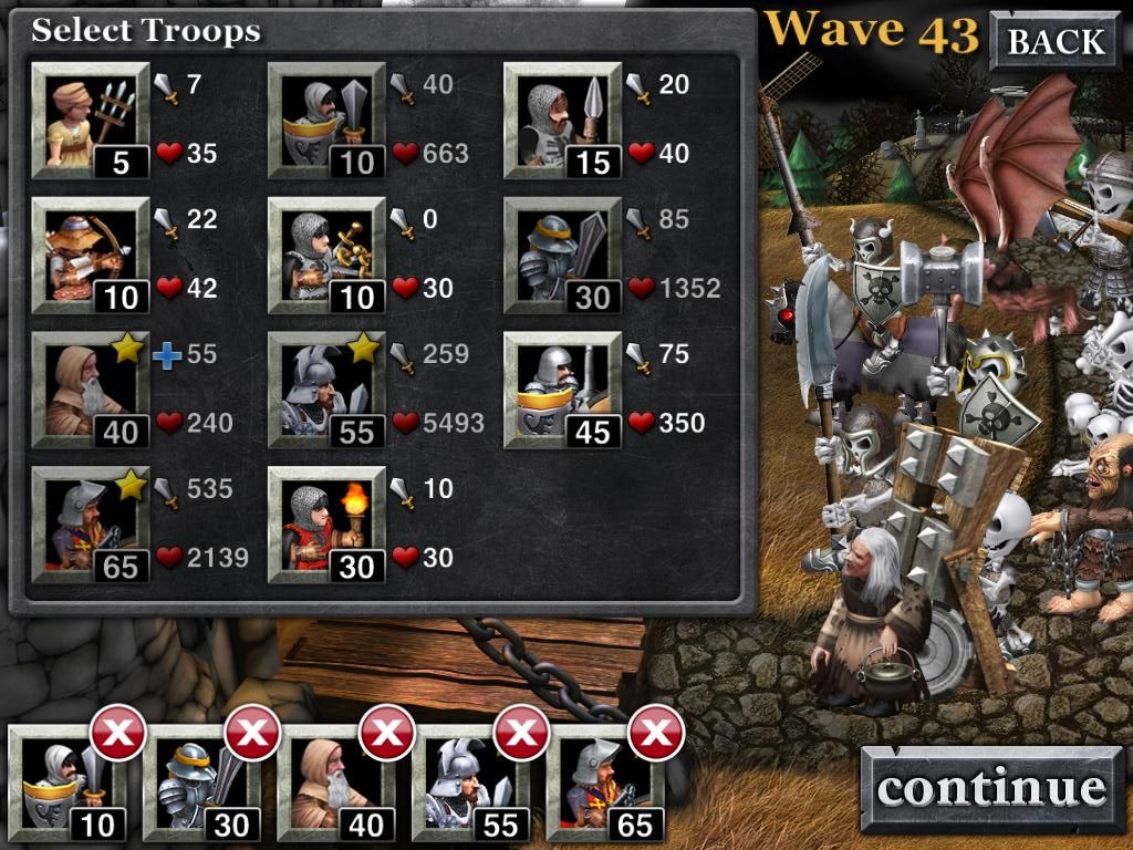 Screenshot of Army of Darkness: Defense (iPad, 2011) - MobyGames