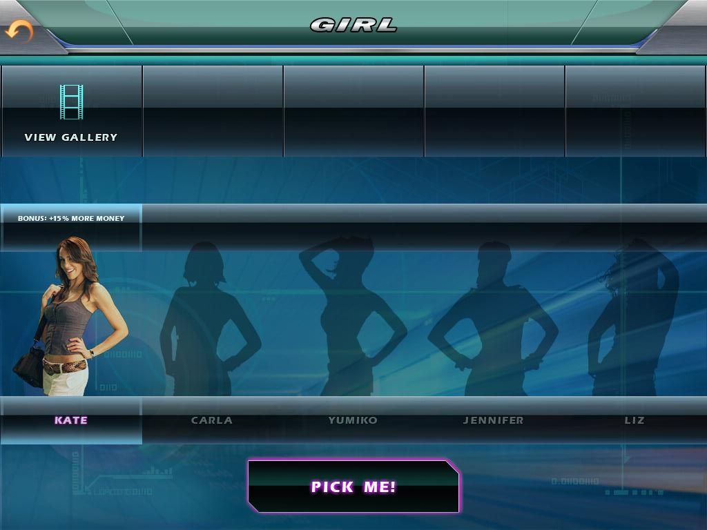 Asphalt 5 (iPad) screenshot: Unlocked Girl