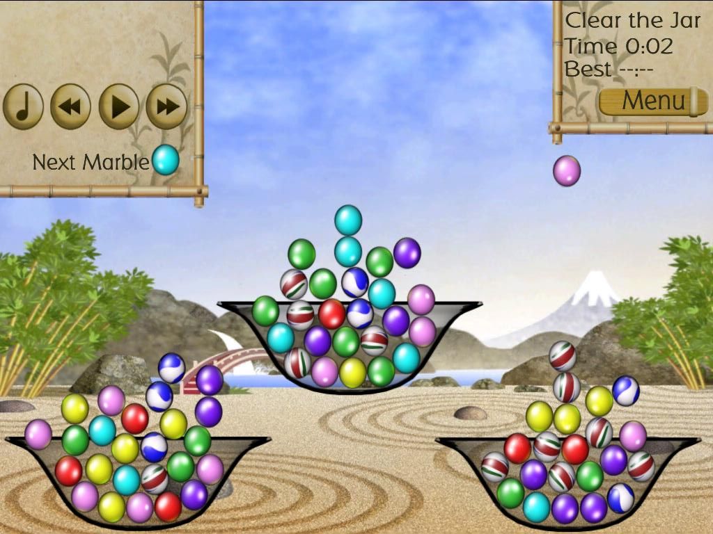 Jar of Marbles (iPad) screenshot: Cascade Jars