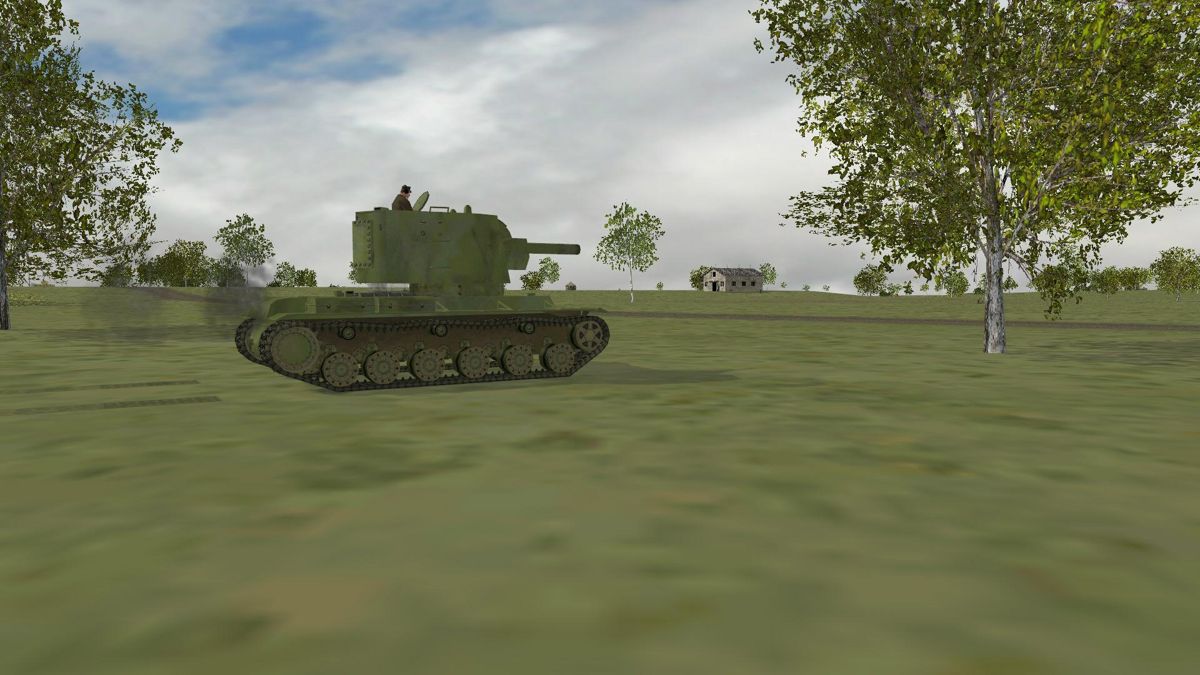 Panzer Command: Ostfront (Windows) screenshot: Sparse landscape