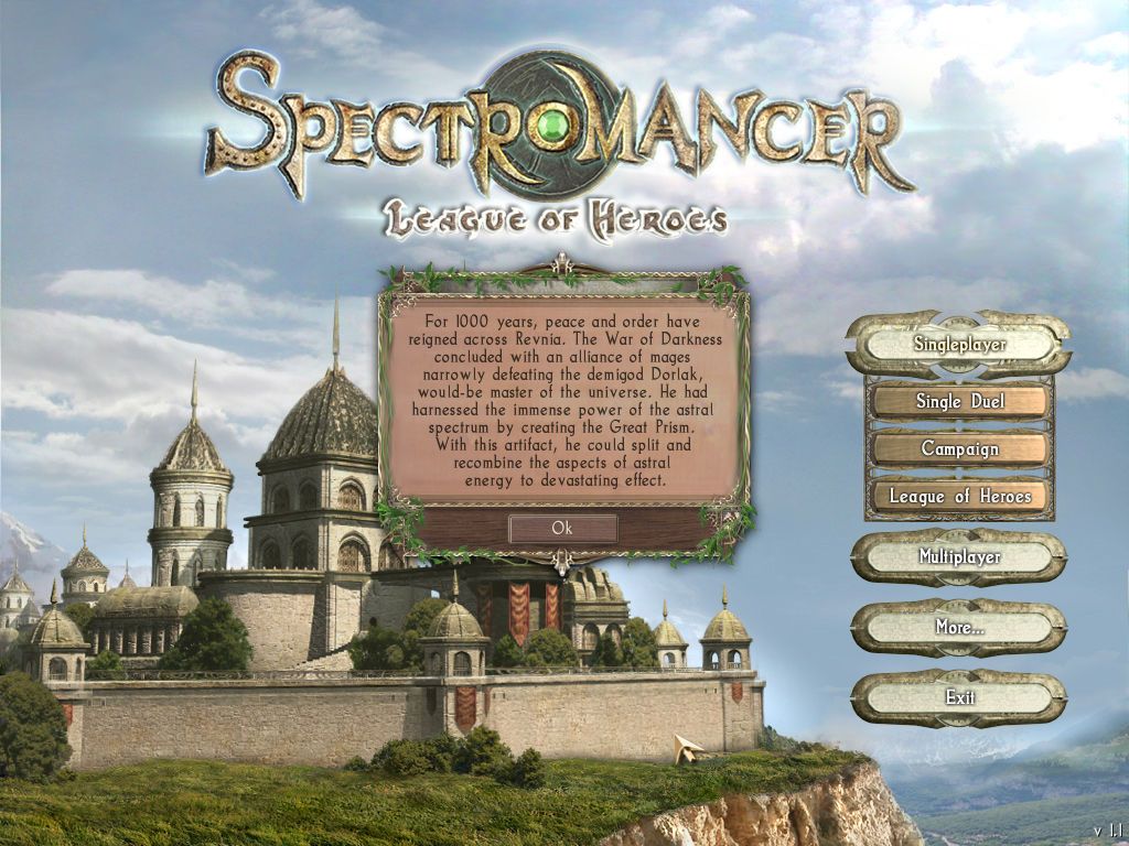 Spectromancer (Windows) screenshot: Campaign intro