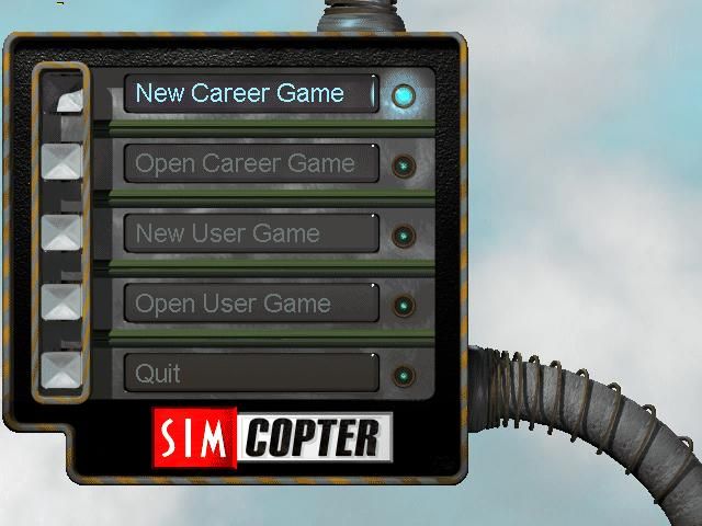 SimCopter (Windows) screenshot: Main Menu