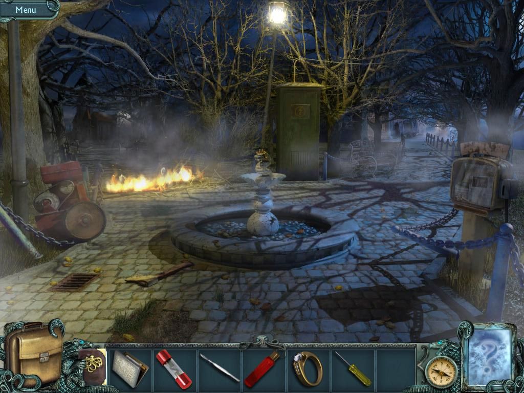 Twisted Lands: Shadow Town (iPad) screenshot: Fountain