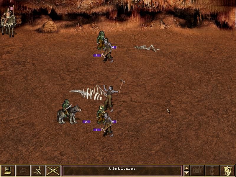 Heroes Chronicles: The World Tree (Windows) screenshot: Battle scene