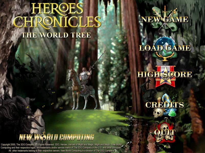 Heroes Chronicles: The World Tree (Windows) screenshot: Title screen