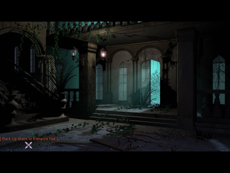 Tomb of Zojir: Last Half of Darkness (Windows) screenshot: This section of the house once was beautiful.
